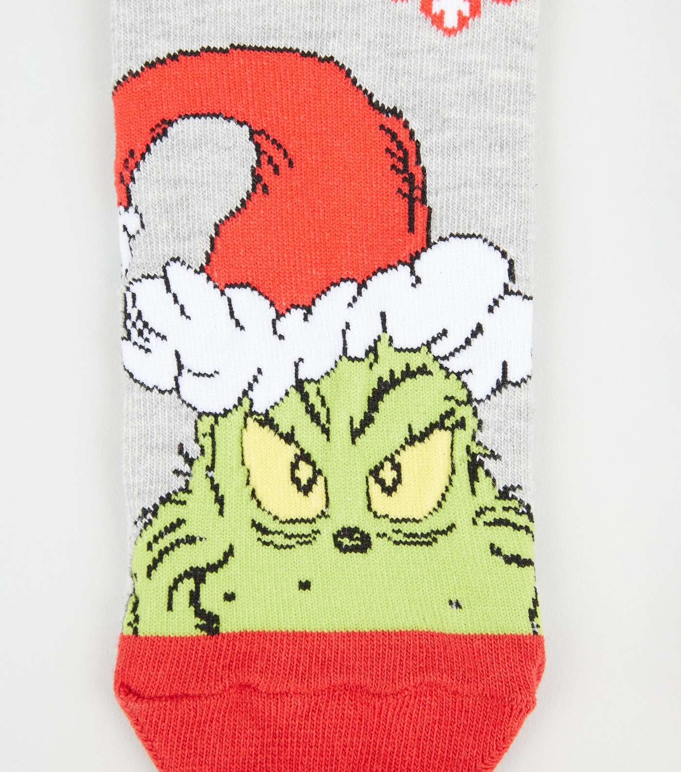 Grey The Grinch Christmas Socks Image 3