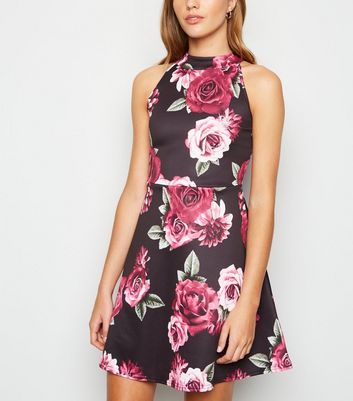 halter neck skater dress