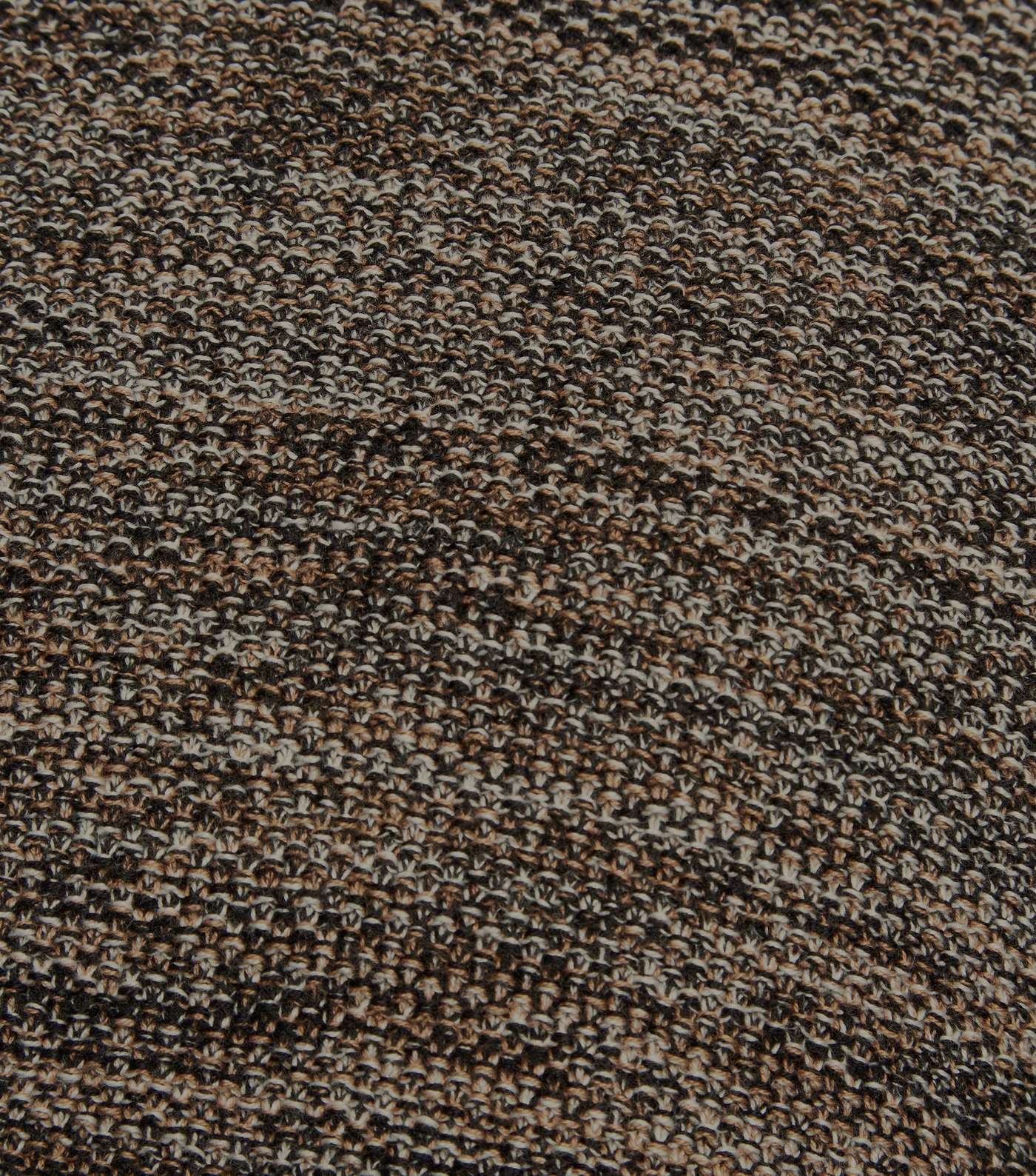 Brown Space Dye Knit Crew Neck Jumper Image 6
