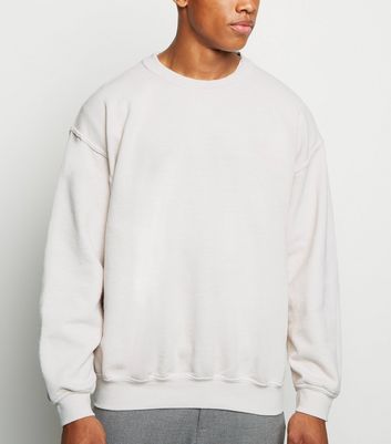 white crew neck men