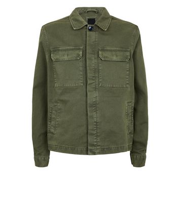 New look 2024 khaki denim jacket