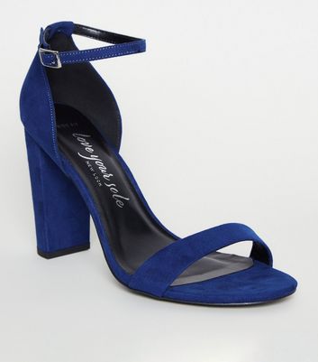 blue heels wide fit