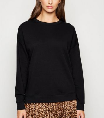 black round neck jumper ladies