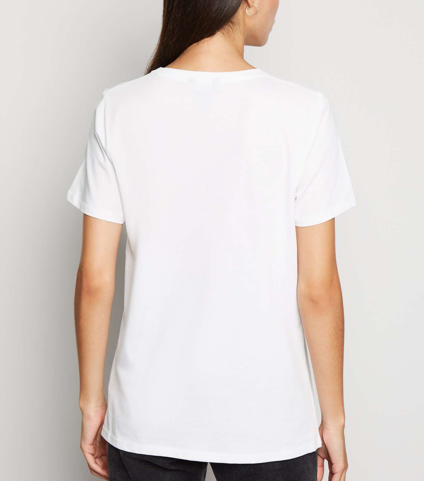 White J'Adore Heart Slogan T-Shirt Image 3