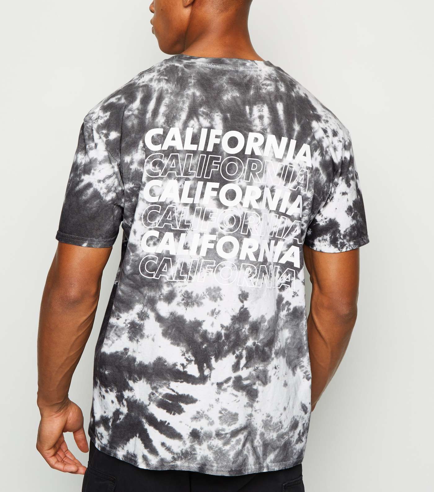 Grey Acid Wash California Slogan T-Shirt Image 3