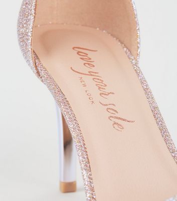 New look rose on sale gold glitter shoes