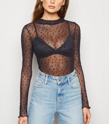 mesh top with bralette