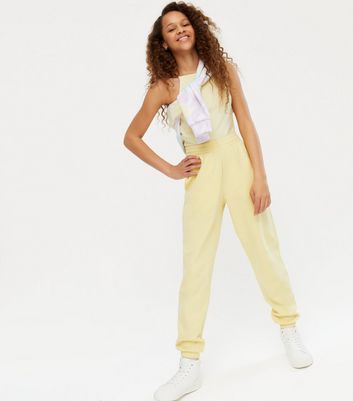 Girls 2024 yellow joggers