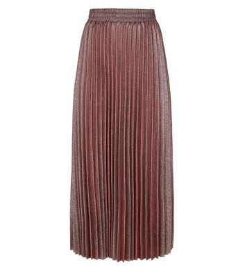 new look burgundy glitter skirt