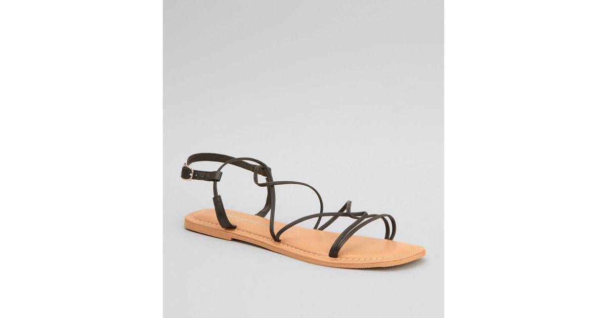 bugola leather flat sandals