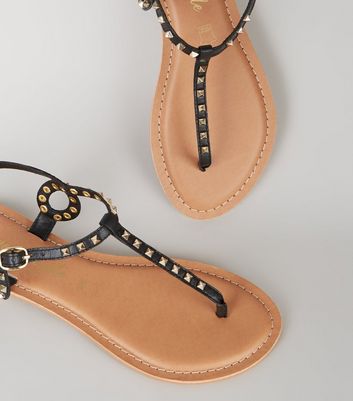 black flat sandals new look