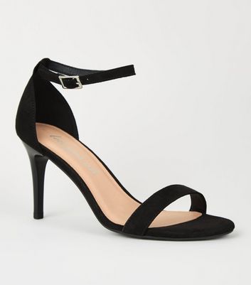 Black Suedette 2 Part Stiletto Heels New Look Vegan shop for Black Suedette 2 Part Stiletto Heels New Look Vegan at Shopo