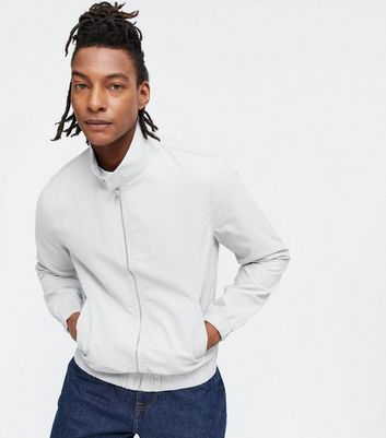 mens white harrington jacket