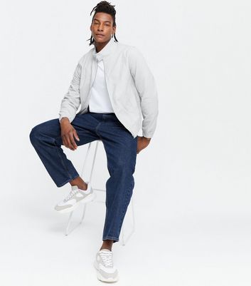 Pale Grey Harrington Jacket | New Look
