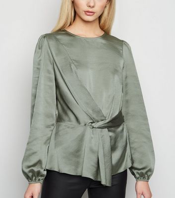 new look satin blouse