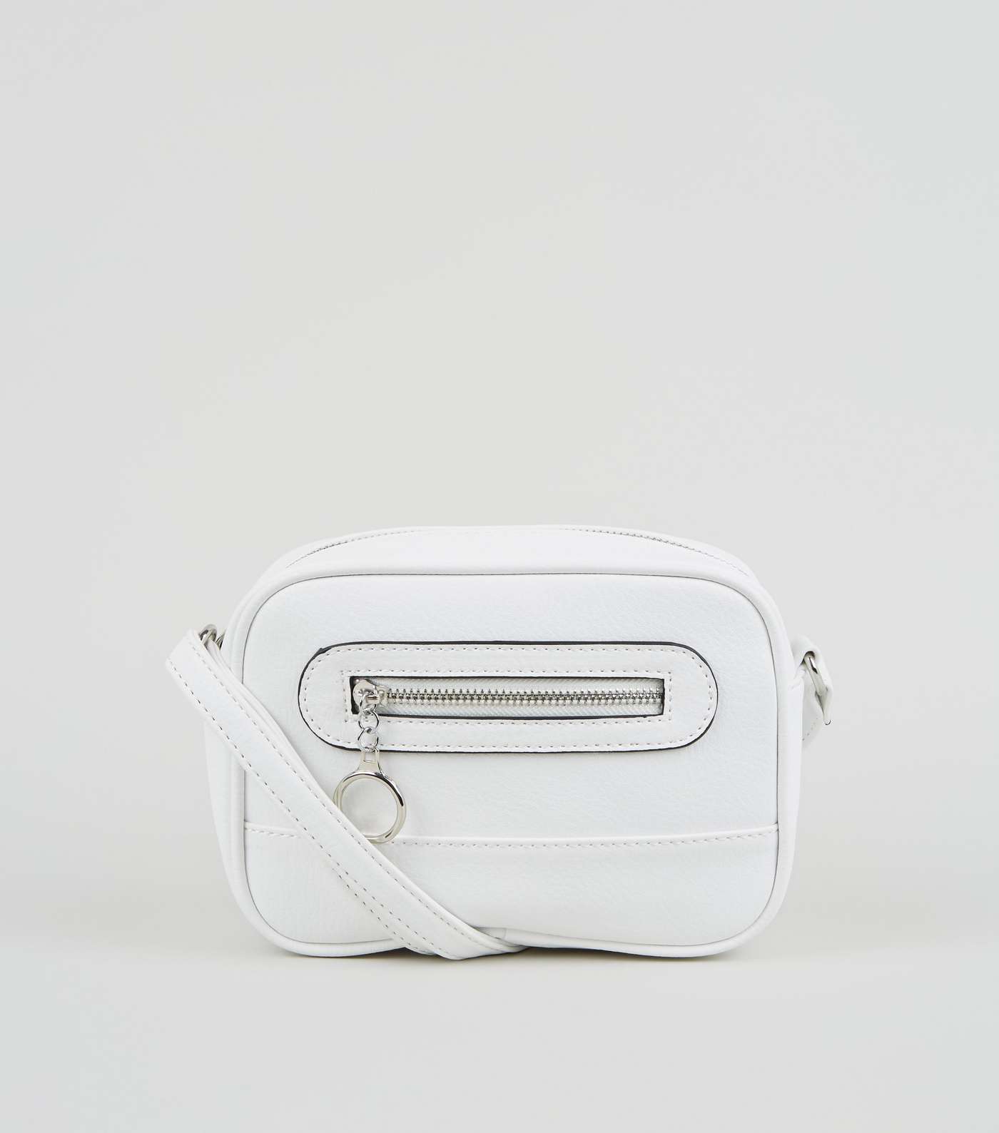 White Ring Zip Pocket Utility Camera Bag