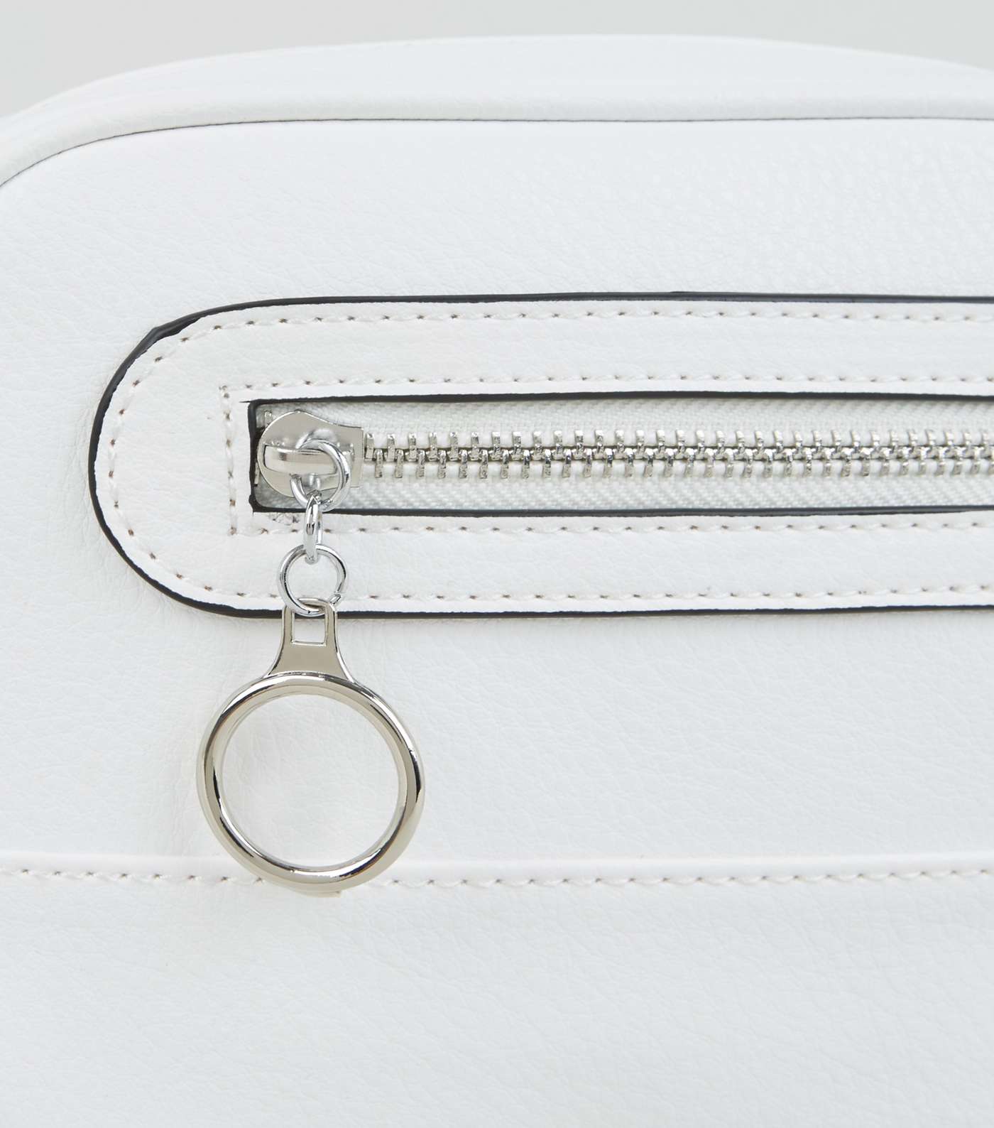 White Ring Zip Pocket Utility Camera Bag Image 3
