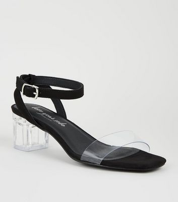 new look clear block heels