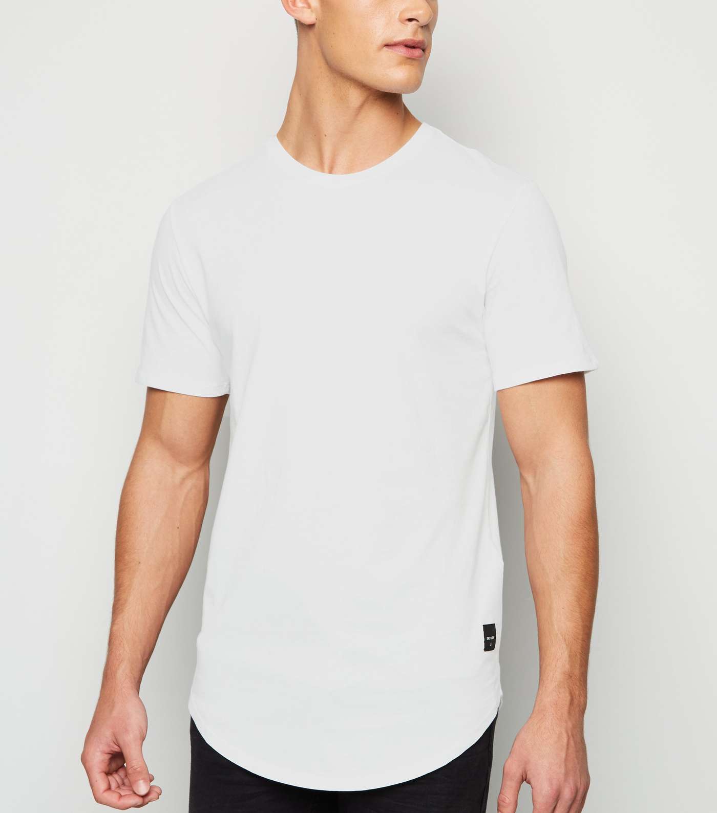 Only & Sons White Long Logo T-Shirt