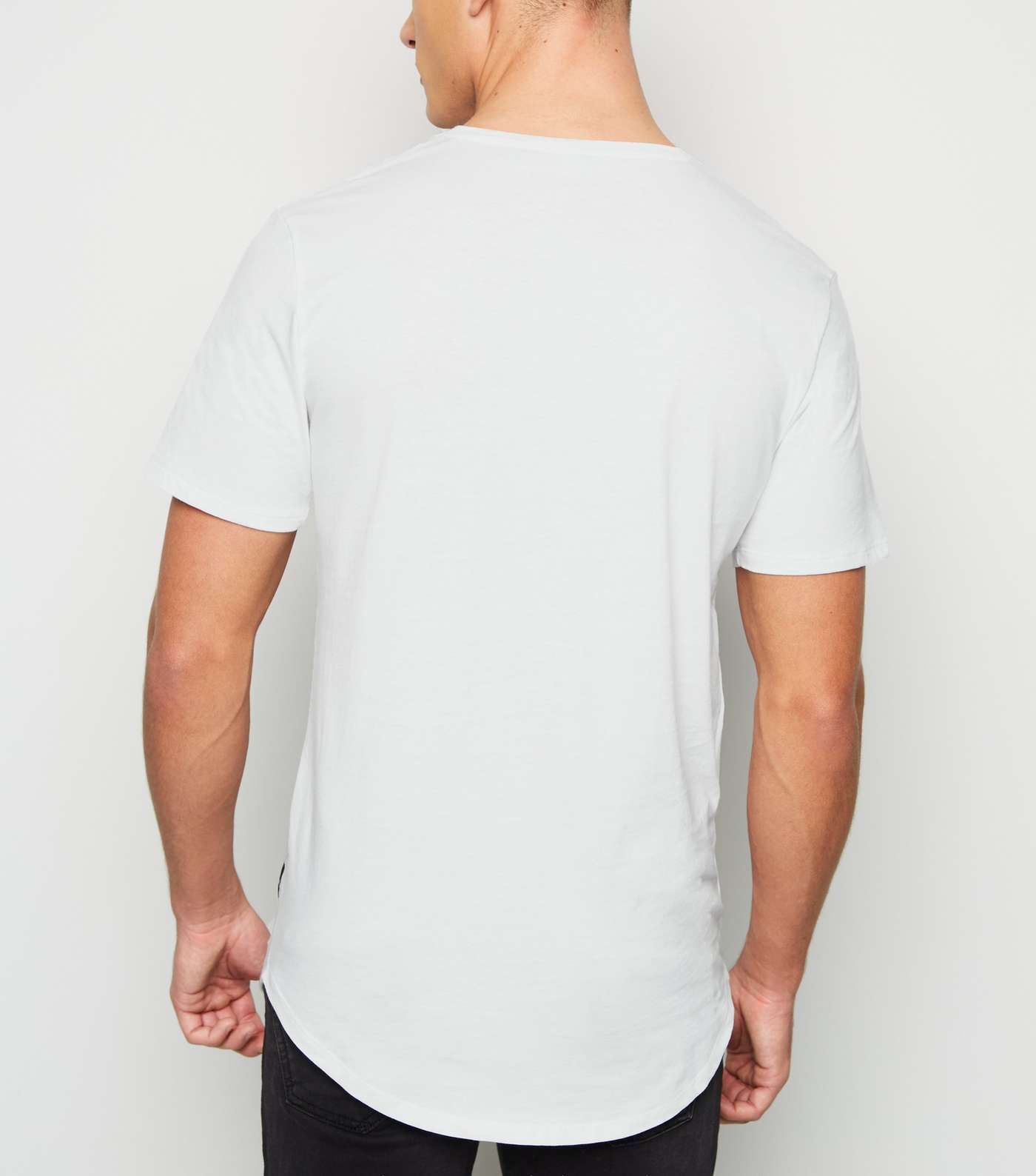 Only & Sons White Long Logo T-Shirt Image 3