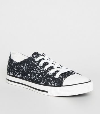 leopard print and black trainers online 