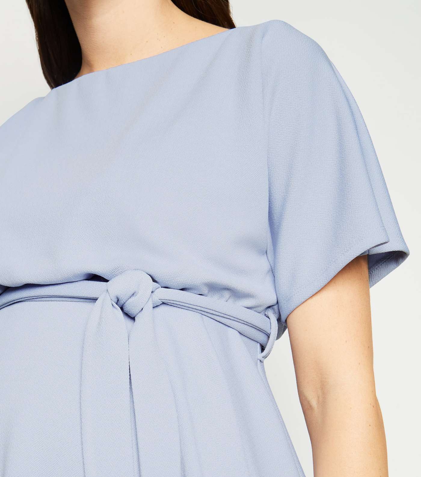 Maternity Pale Blue Batwing Top Image 5