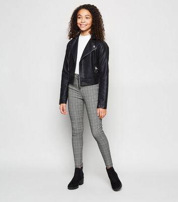 new look girls black trousers