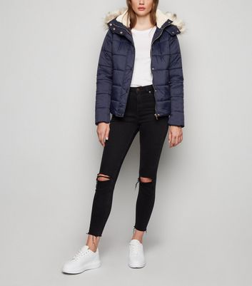 new look navy jacket