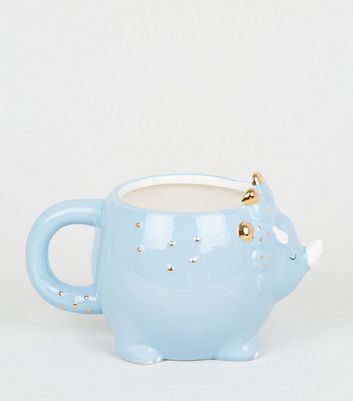 Image of Blue Triceratops Dinosaur Mug New Look