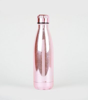 Pink Matte 260ml Metal Water Bottle, New Look