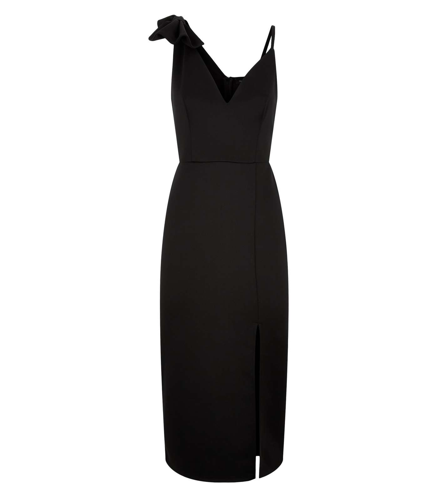 Black Bow Shoulder Dress Image 4