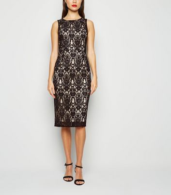 black lace shift dress uk