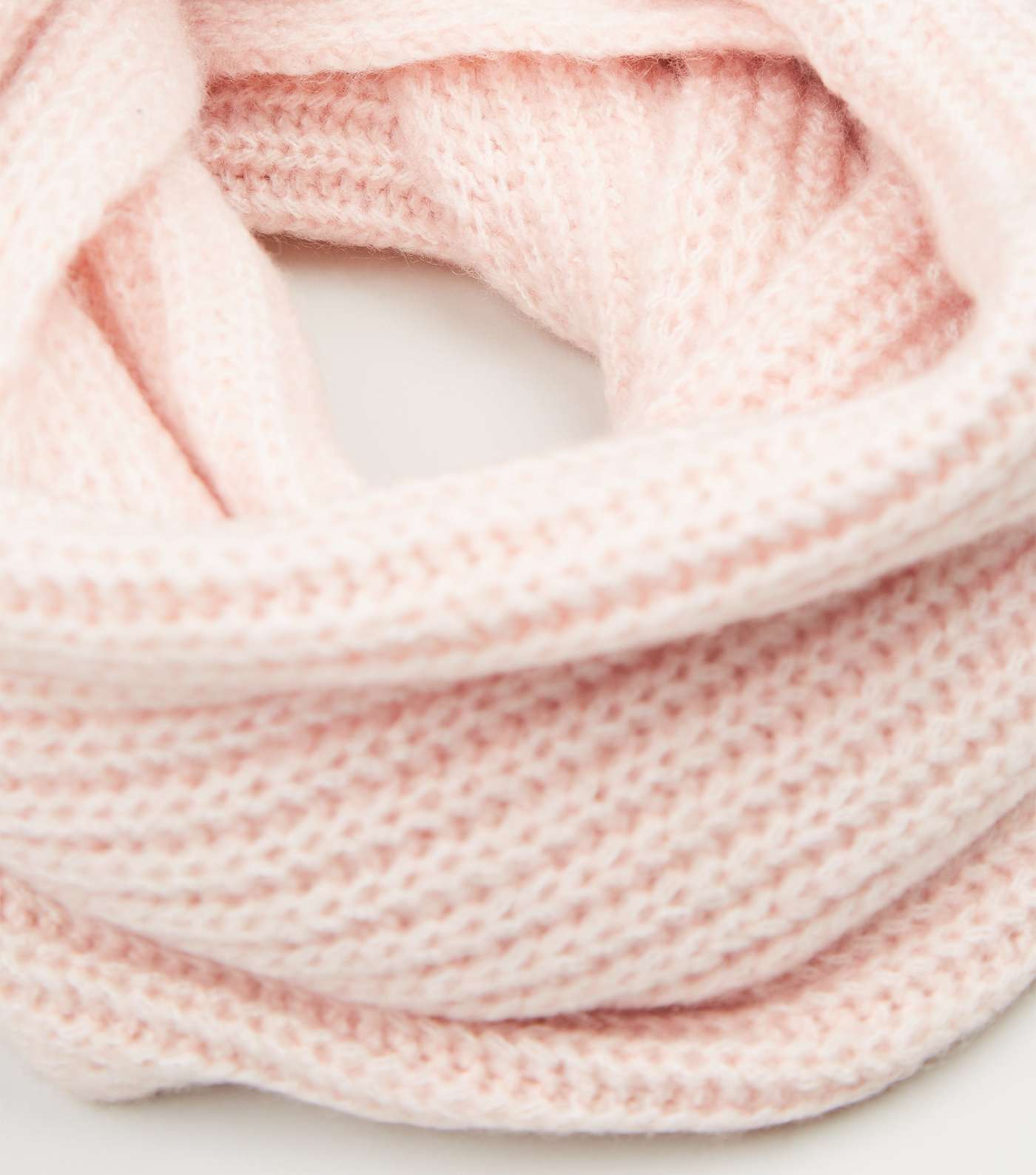 Pink Knit Snood Image 3