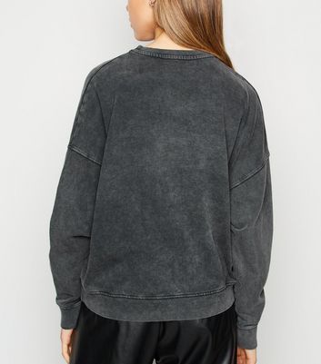 grey acid wash sweatshirt