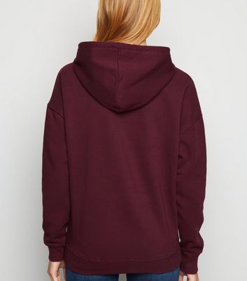 burgundy cookies hoodie