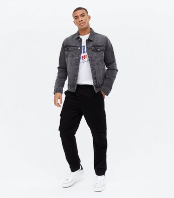 Image of Grey Rinse Wash Denim Jacket New Look