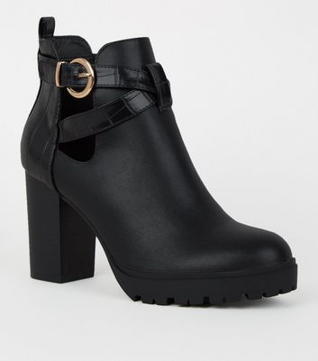New Look Stretch Point High Boot in Black | Lyst UK