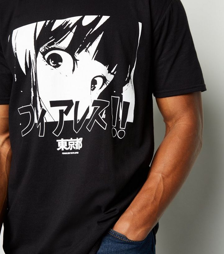 Anime Black Shirt - anime t shirt roblox aesthetic black