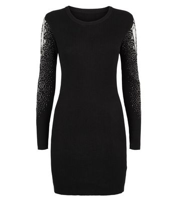 diamante jumper dress