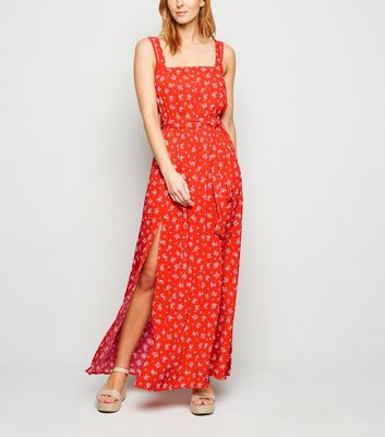 floral maxi beach dress