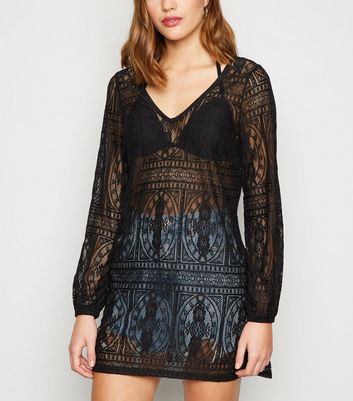 crochet beach kaftan