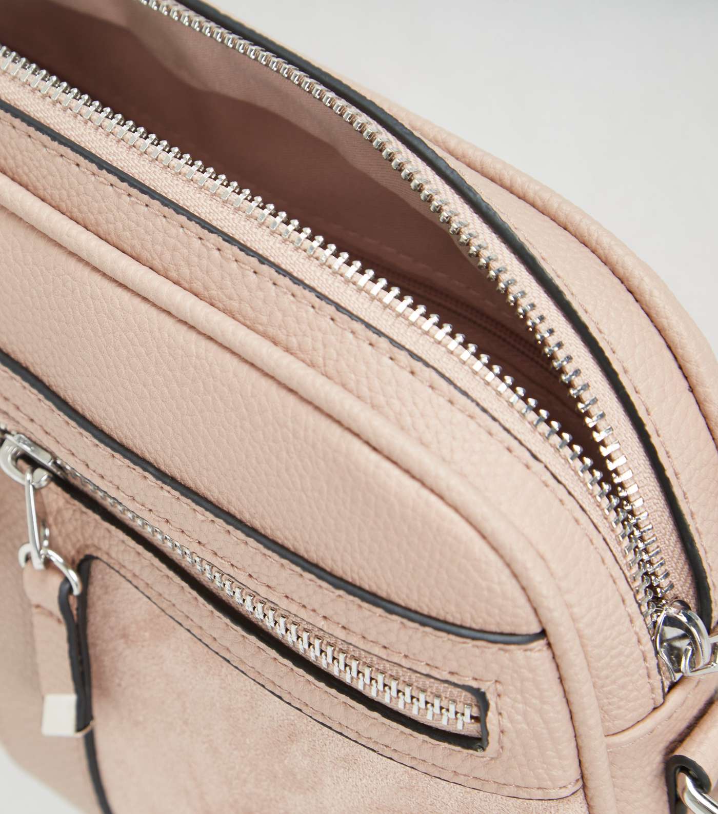 Pale Pink Double Zip Camera Bag Image 4