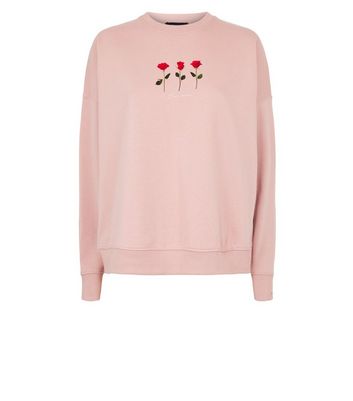 new look pink sweatshirt