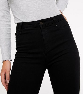black coated high waist super skinny hallie jeans
