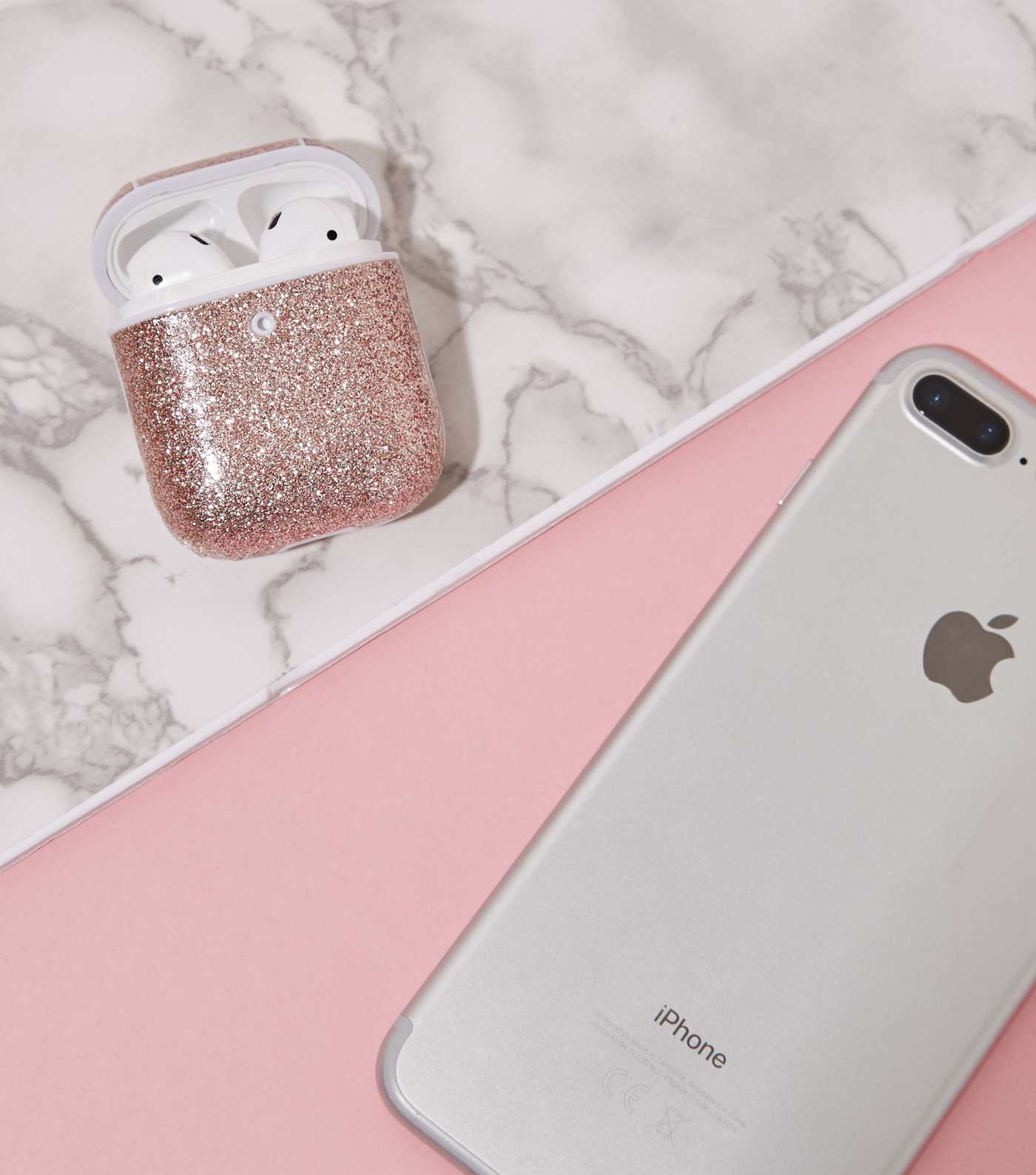 Rose Gold Glitter Mini Case for AirPods 1 & 2 Image 2