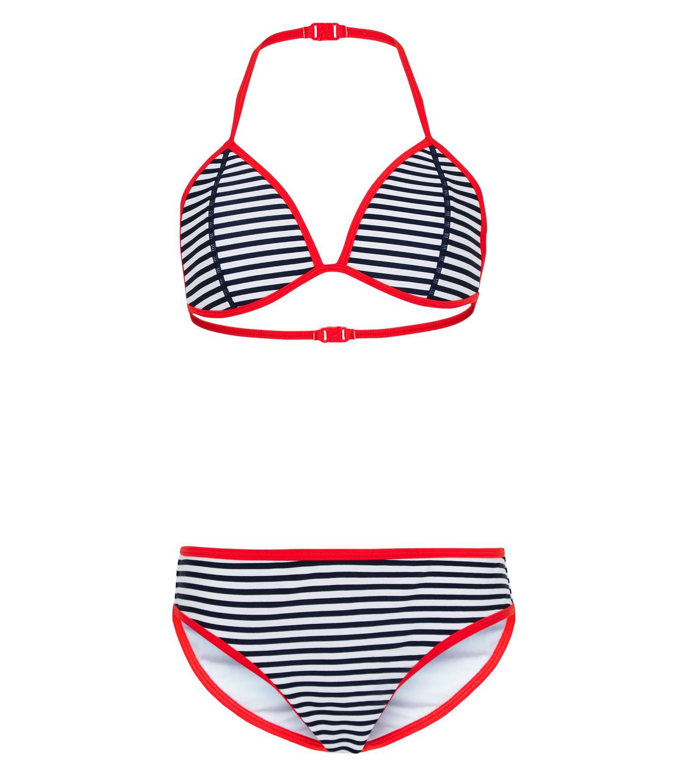 Girls Stripe Scuba Bikini Set