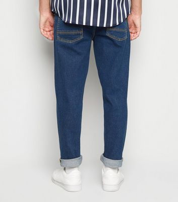Image of Blue Rinse Wash Original Fit Jeans New Look