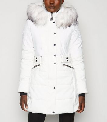 white parka jacket