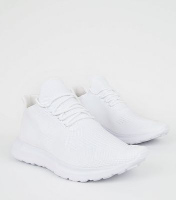 white lightweight trainers