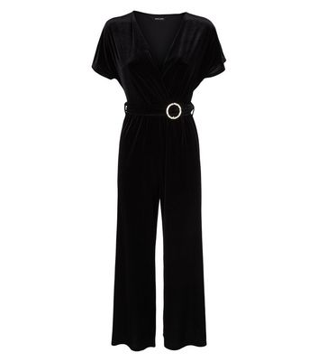 black culotte jumpsuit new look